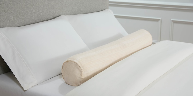 Aman Ivory Bolster Pillow image number 1
